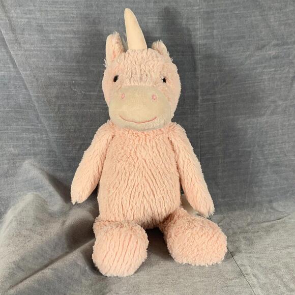 Manhattan Toy Company 2015 Pink Unicorn Stuffed Lovey Plush Tara 14" - Picture 1 of 8